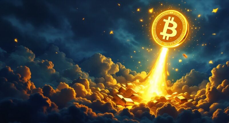 bitcoin and gold surge