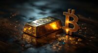 bitcoin rises with gold