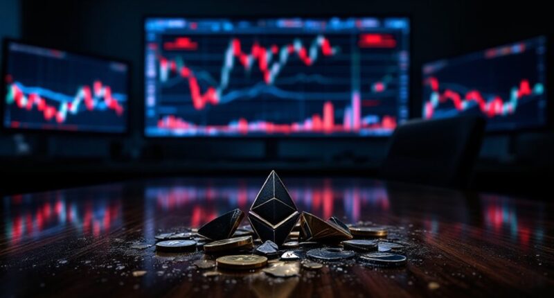 ethereum sell off triggers downturn