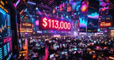 bitcoin surges past 113k