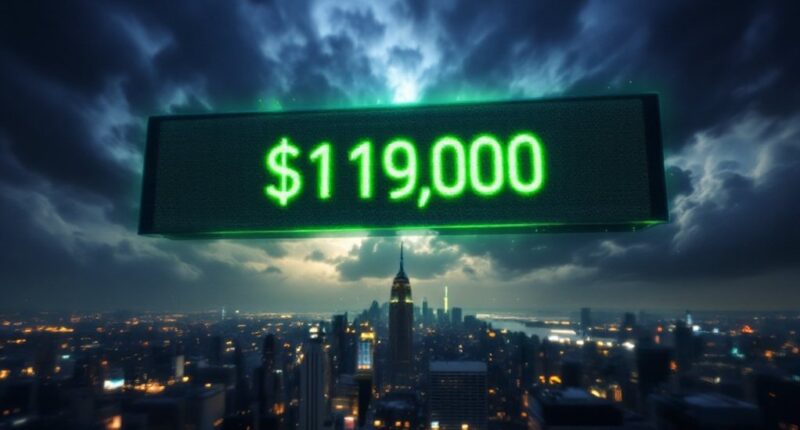 bitcoin explodes above 119k